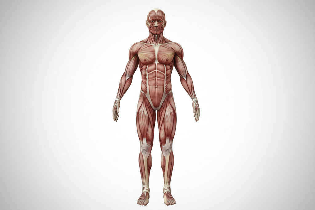 muscle du corps humain sans annotation